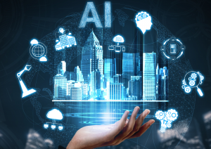 Potensi Pembelajaran Mesin dan AI untuk Bangunan Cerdas.by canva